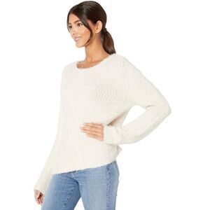 Anthropologie BB DAKOTA Fuzzy Boat Neck Sweater Oatmeal Size‎ M